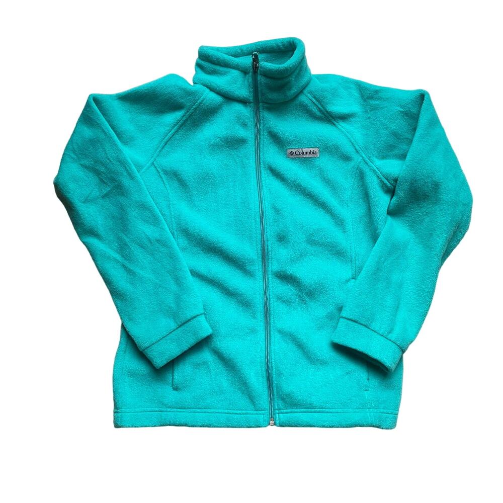 Columbia Girl's Full Zip Fleece Jacket Sz L 14/16